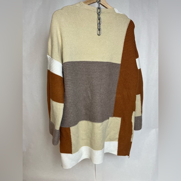 Colorblock Open Front Cardigan - Picture 4 of 6
